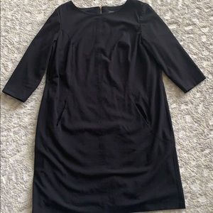 Tahari black shift dress